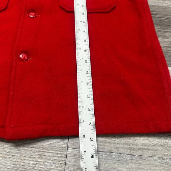 Vintage 60s 70s Boy Scouts Of America Cleveland Indians Red Mens S Wool Jacket - Picture 8 of 9